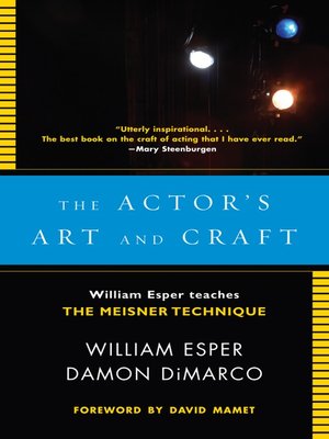 cover image of The Actor's Art and Craft